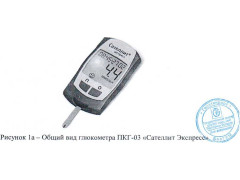 Измерители концентрации глюкозы в крови портативные с полоской электрохимической однократного применения ПКГ-03 "Сателлит Экспресс", ПКГ-03 "Сателлит Экспресс Мини" 